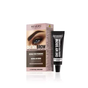 REVERS OH! MY BROW HENNA DO BRWI - 3.0 CIEMNY BRĄZ 30ML - Farby do włosów i szampony koloryzujące - miniaturka - grafika 1
