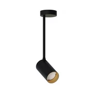 Lampy sufitowe - Nowodvorski Lampa punktowa natynkowa MONO LONG S 25cm 10W GU10 czarny złoty 7673 - miniaturka - grafika 1