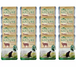 Dehner Best Nature Katzenfutter, Senior Lamm Und Gerste, Im Beutel, 16 X 85 G (1.36 Kg) - Mokra karma dla kotów - miniaturka - grafika 1