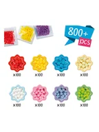 Prace ręczne dla dzieci - Aquabeads Zestaw koralików "Star beads" - 4+ - miniaturka - grafika 1