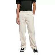 Spodenki męskie - Urban Classics Męskie spodnie Corduroy Workwear Pants, Whitesand, 32 - miniaturka - grafika 1