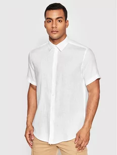 Benetton United Colors Of Koszula 5BKU5QJH8 Biały Relaxed Fit - Koszule męskie - miniaturka - grafika 1