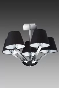 Maxlight Lampa wisząca ORLANDO 5 Czarny satyna (5103/5A BK/NM) Max light - Lampy sufitowe - miniaturka - grafika 1