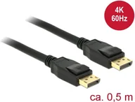 Kable komputerowe i do monitorów - Kabel Delock DisplayPort - DisplayPort 0.5m czarny 85506 - miniaturka - grafika 1
