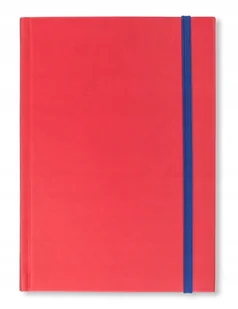 NOTES KSIĄŻKOWY ZAMYKANY A5 CZERWONY TURY BLOK DO WYBORU GUMKA NIEBIESKA - Notesy i bloczki - miniaturka - grafika 1