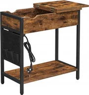 Stoły i stoliki do biura - Rustykalny Stolik Pomocniczy Ze Schowkiem C5-M87 - miniaturka - grafika 1