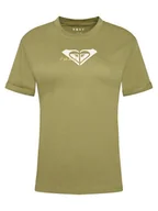 Koszulki i topy damskie - Roxy T-Shirt Oceanregular ERJZT06078 Zielony Regular Fit - miniaturka - grafika 1