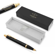 Zestawy piśmiennicze - Długopis Parker IM Black GT z grawerem - miniaturka - grafika 1