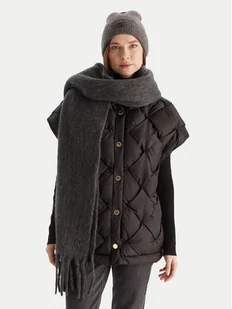 Calvin Klein Szalik Emblem Brushed LV04D8069G Szary - Apaszki i szaliki męskie - miniaturka - grafika 1