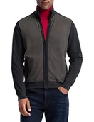 Bluzy męskie - Pierre Cardin Męska bluza z zamkiem błyskawicznym, Timber Wolf, 5XL - miniaturka - grafika 1