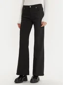 Spodnie damskie - Calvin Klein Jeansy K20K207610 Czarny Flare Fit - miniaturka - grafika 1