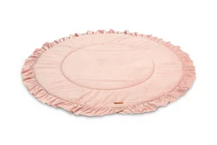 MATA DO ZABAWY niemowlęca FALBANKA VELVET BRUDNY RETRO RÓŻ - Maty piankowe - miniaturka - grafika 1