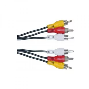NoName Kabel Audio/video Cinch 3x Cinch 3x M/M 2m No Name - Kable - miniaturka - grafika 1