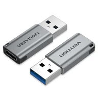 Adaptery i przejściówki - Vention CDPH0 przejściówka do kabli USB A USB C Szary - miniaturka - grafika 1