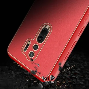 Dux Ducis Yolo eleganckie etui pokrowiec ze skóry ekologicznej Xiaomi Redmi 9 Czerwony - Etui i futerały do telefonów - miniaturka - grafika 11