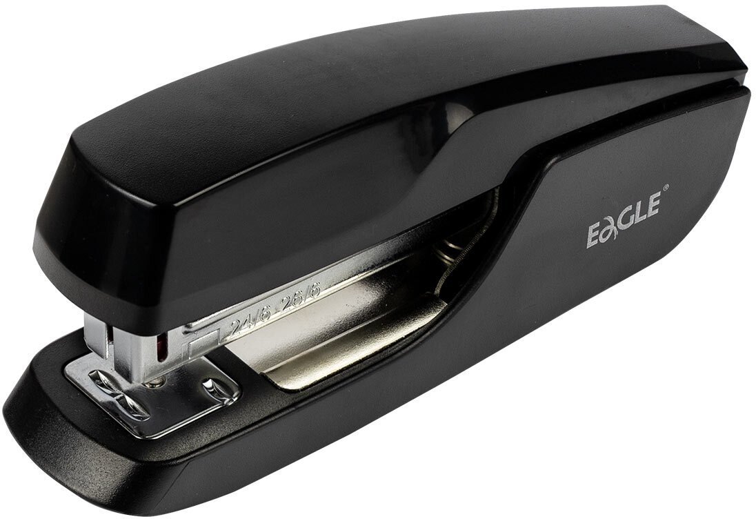 4World Zszywacz S6108 czarny 24/6 -18 kartek EAGLE