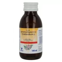 Syrop prawoślazowy Tymianek 100 ml Aflofarm M00-B97B-799EC - Przeziębienie i grypa - miniaturka - grafika 1