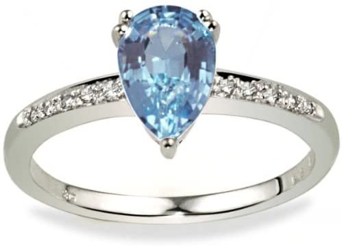 Pierścionek Goldmaid Złoto 375 Diament Topaz Diamenty r.16