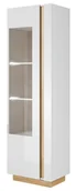 Witryny - Wysoka Witryna Biały + Dąb Grandson E0-C44 - miniaturka - grafika 1