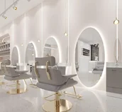 Meble fryzjerskie - Konsola konsoleta fryzjerska lustro LED 180x90 STD - miniaturka - grafika 1