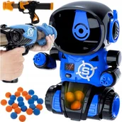 Roboty dla dzieci - Gra zręcznościowa GŁODNY ROBOT Strzelanie do Celu + 2 PISTOLETY i KULKI - miniaturka - grafika 1