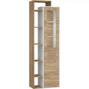 Witryna Lewa L1D RIO-26 Rio MebloCross Dąb Artisan / Biały Mat - Witryny - miniaturka - grafika 1