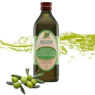 Zdrowa żywność - Olio di Oliva Secchi Włoska Oliwa z oliwek ciemna butelka szklana 1L - miniaturka - grafika 1