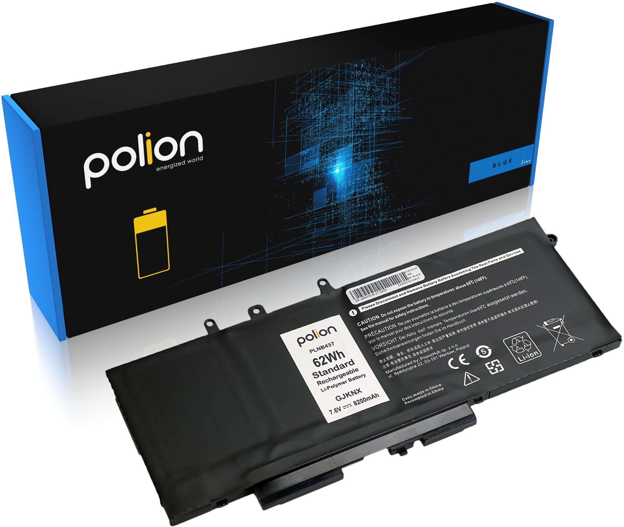 Bateria do laptopa DELL GJKNX Latitude 5280 5290 5480 5490 5580 5590 8200mAh
