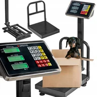Wagi sklepowe - Waga Magazynowa Sklepowa Przemysłowa Platformowa Elektroniczna Lcd 150Kg - miniaturka - grafika 1