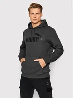 Bluzy sportowe męskie - Puma Bluza Essentials Big Logo 586686 Szary Regular Fit - miniaturka - grafika 1