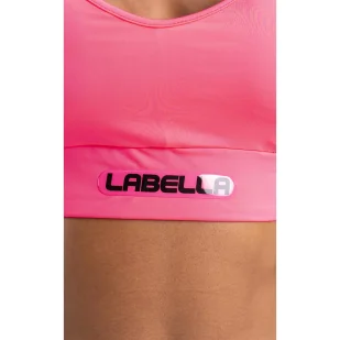 Biustonosz sportowy LABELLAMAFIA TOP HIGHLIGHT 2 PINK - Koszulki sportowe damskie - miniaturka - grafika 7