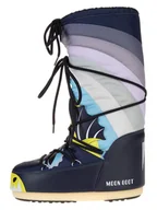 Botki damskie - Moon Boot Botki zimowe "Icon" w kolorze granatowym ze wzorem - miniaturka - grafika 1