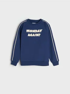Sinsay - Bluza z napisem - granatowy - Swetry dla chłopców - miniaturka - grafika 1