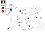 Układ zawieszenia - akcesoria - Poduszka stabilizatora TEDGUM 00671847 4881812050 00671847 - miniaturka - grafika 1