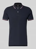 Koszulki męskie - koszulka polo o kroju slim fit z paskami w kontrastowym kolorze - miniaturka - grafika 1