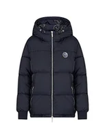 Bluzy damskie - Armani Exchange Damska bluza z kapturem, naszywka z logo Smiley na przodzie, niebieska (Blueberry), bardzo duża - miniaturka - grafika 1