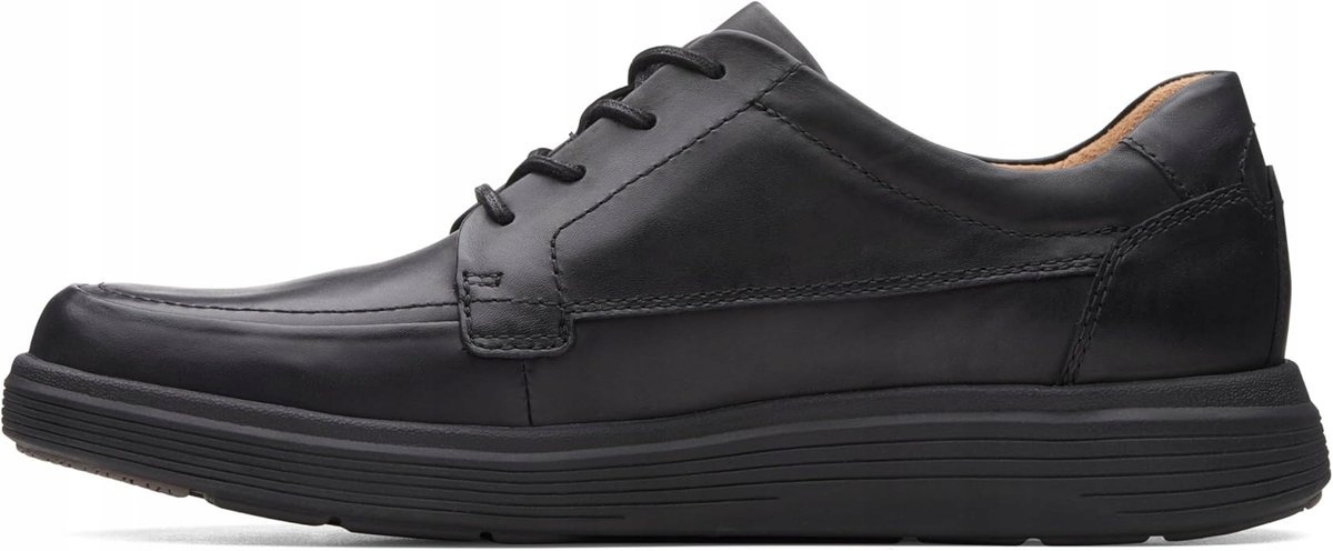 CLARKS MĘSKIE PÓŁBUTY CZARNE SZNUROWANE 43 1J3A