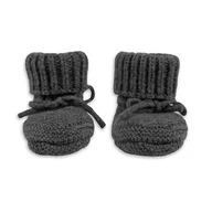 Buty dla dziewczynek - Buciki niechodki z wełny merino 100 grafitowe Pigeon 0-6 mies. - miniaturka - grafika 1