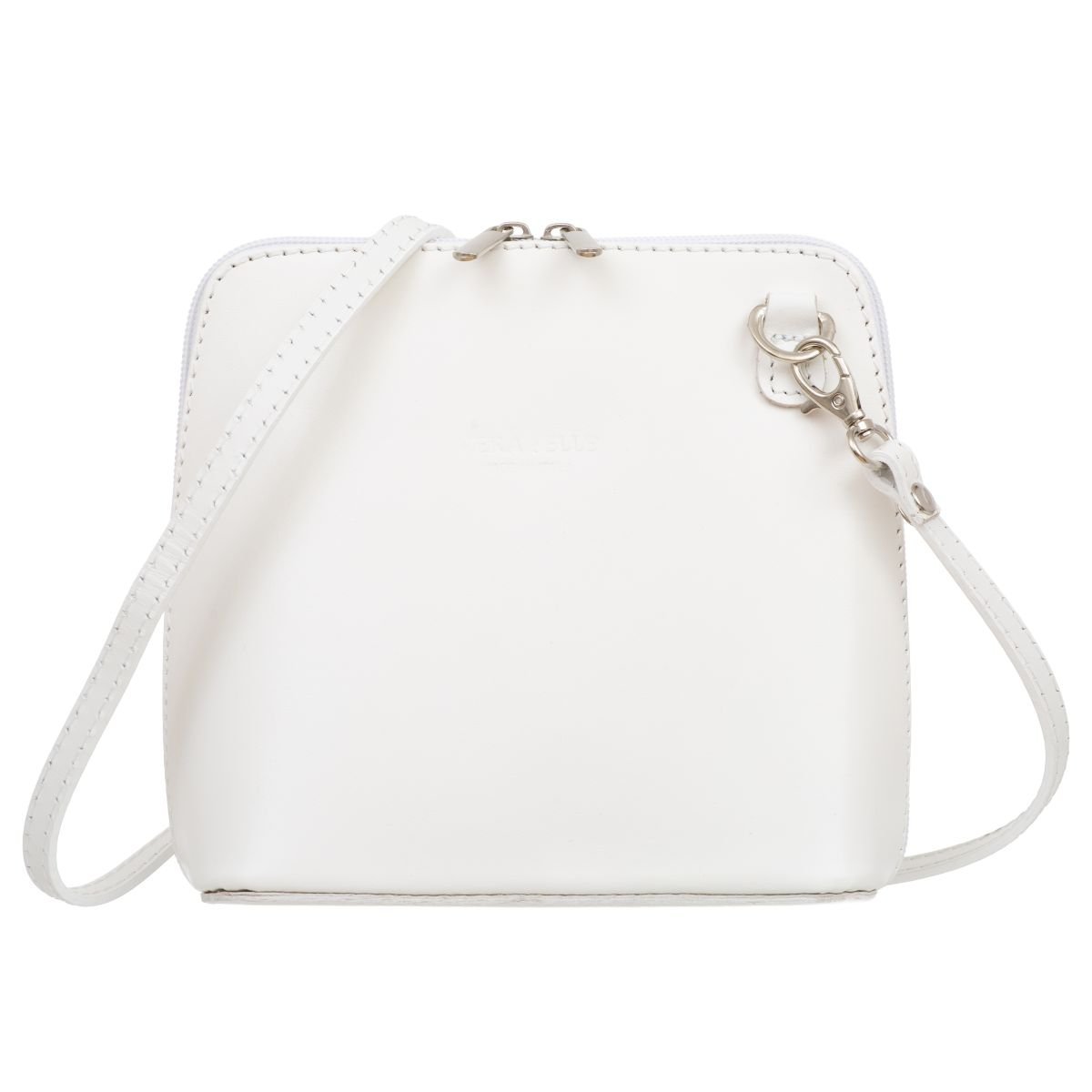 Mała Torebka Skórzana Kaletnik Conica Biała