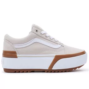 Buty Vans Old Skool Stacked VN0A4U15BLL1 - beżowe - Trampki damskie - miniaturka - grafika 1