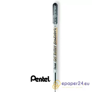 Długopis do tkanin Pentel Gel Roller for Fabric czarny - Długopisy - miniaturka - grafika 1