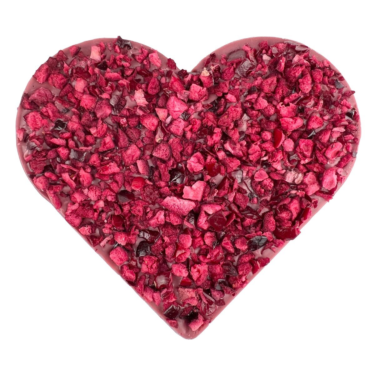 Serce z żurawiną z czekolady ruby (80g)