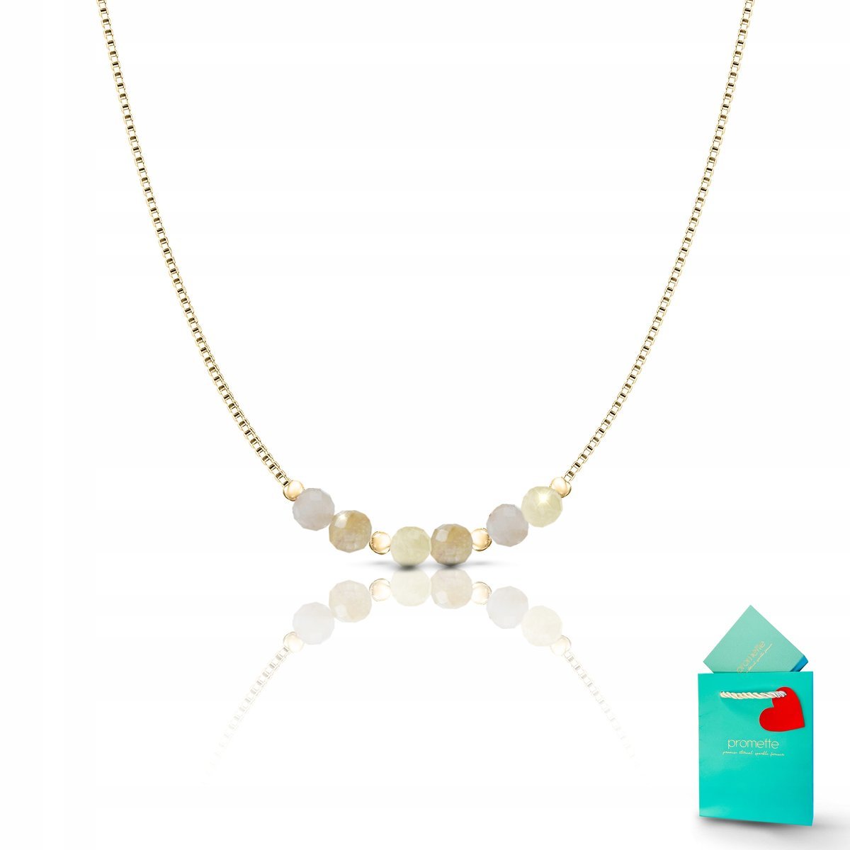 Naszyjnik cytryn naturalny srebro pozłacane celebrytka kamienie 925