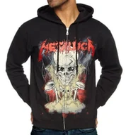 Bluzy męskie - bluza METALLICA - LIGHTNING BORIS rozpinana z kapturem-S - miniaturka - grafika 1
