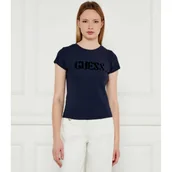 Koszulki i topy damskie - GUESS T-shirt PONY HAIR | Regular Fit - miniaturka - grafika 1