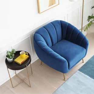 Fotel MARLENE, niebieski - Fotele - miniaturka - grafika 3