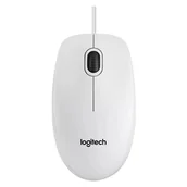 Myszki - LOGITECH B100 WHITE - miniaturka - grafika 1
