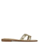 Klapki i japonki damskie - Aldo Klapki Erok 13966814 Złoty - miniaturka - grafika 1