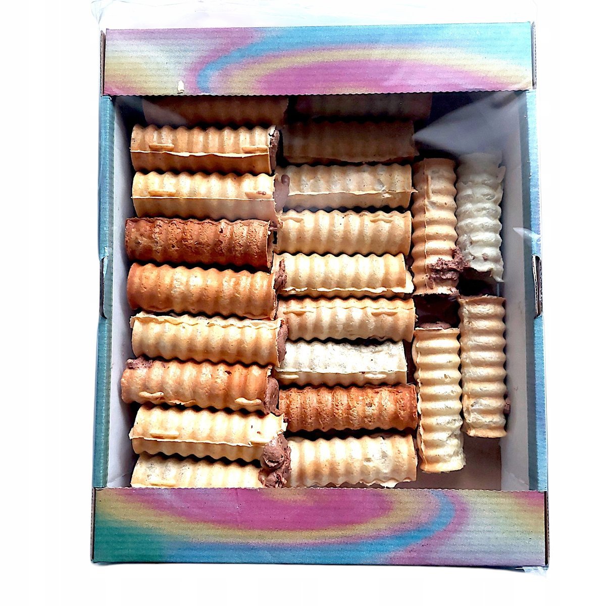 Rurka waflowa z kremem 800g Sękacz kakaowy