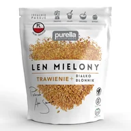 Zdrowa żywność - Purella Len mielony odtłuszczony 180 g - miniaturka - grafika 1